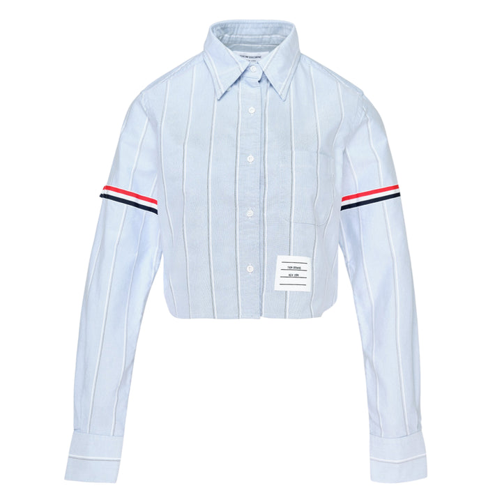 Stripe Oxford Cropped Shirt
