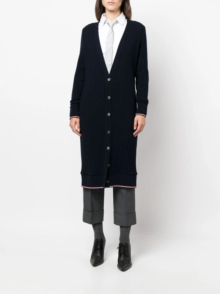 Below The Knee V-Neck Cardigan Women