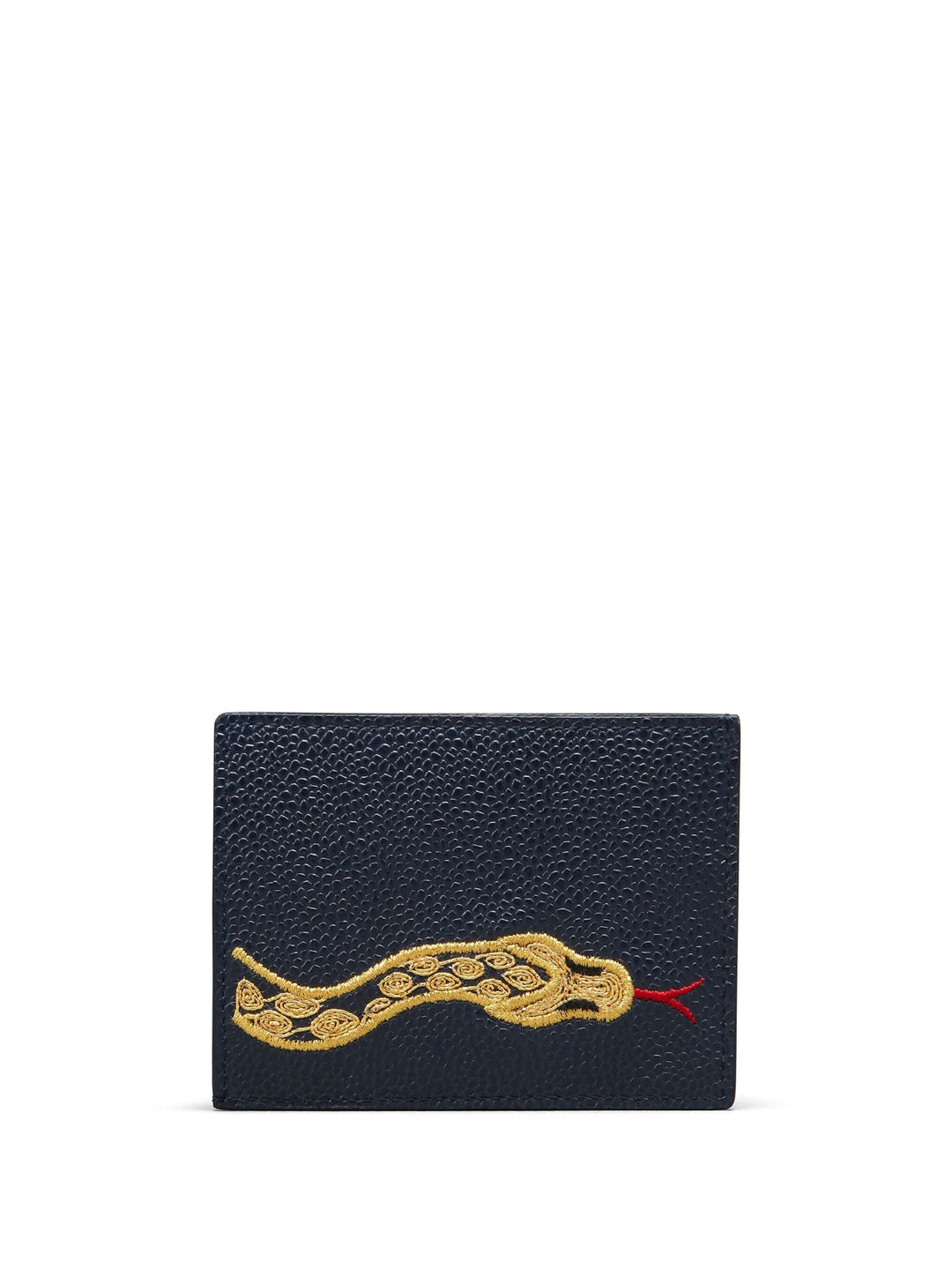 Lunar New Year Pebble Grain Single Card Holder Men