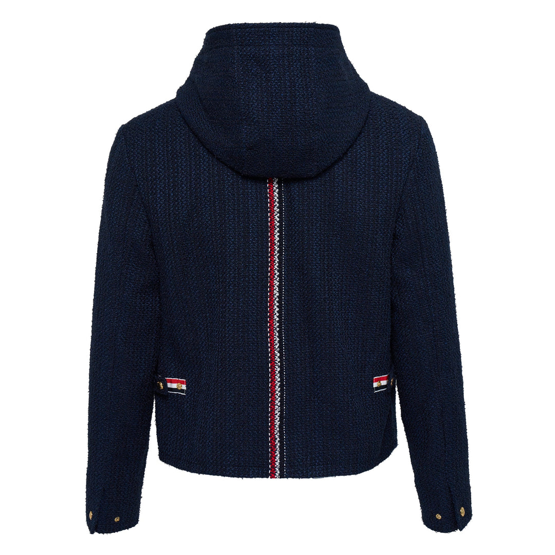 Hooded Zip Front Jacket Men