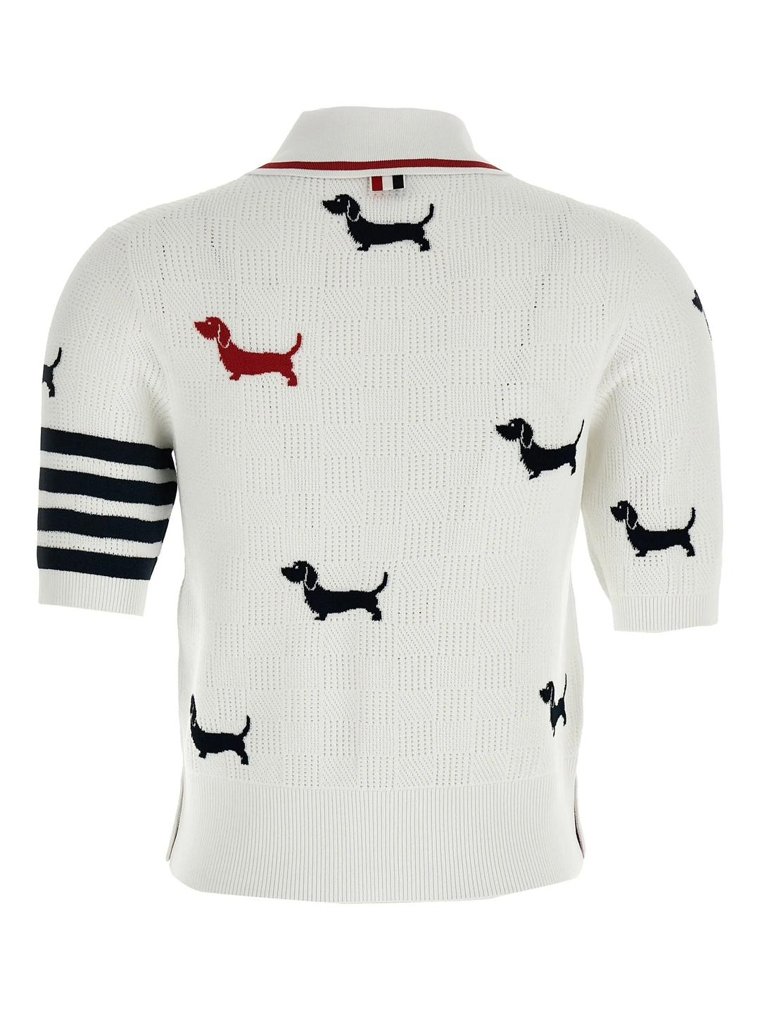 Hector Intarsia Pointelle Jacquard Polo