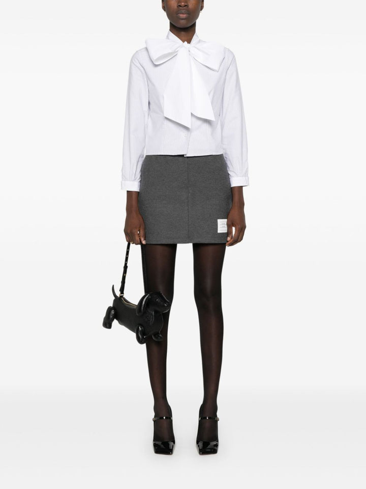 Poplin Bow Collar Blouse