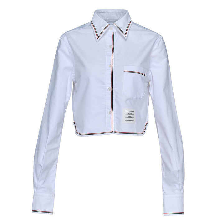 Long Sleeve Classic Cropped Top Women