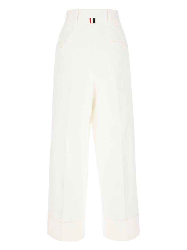 Linen Cotton High Waisted Trouser