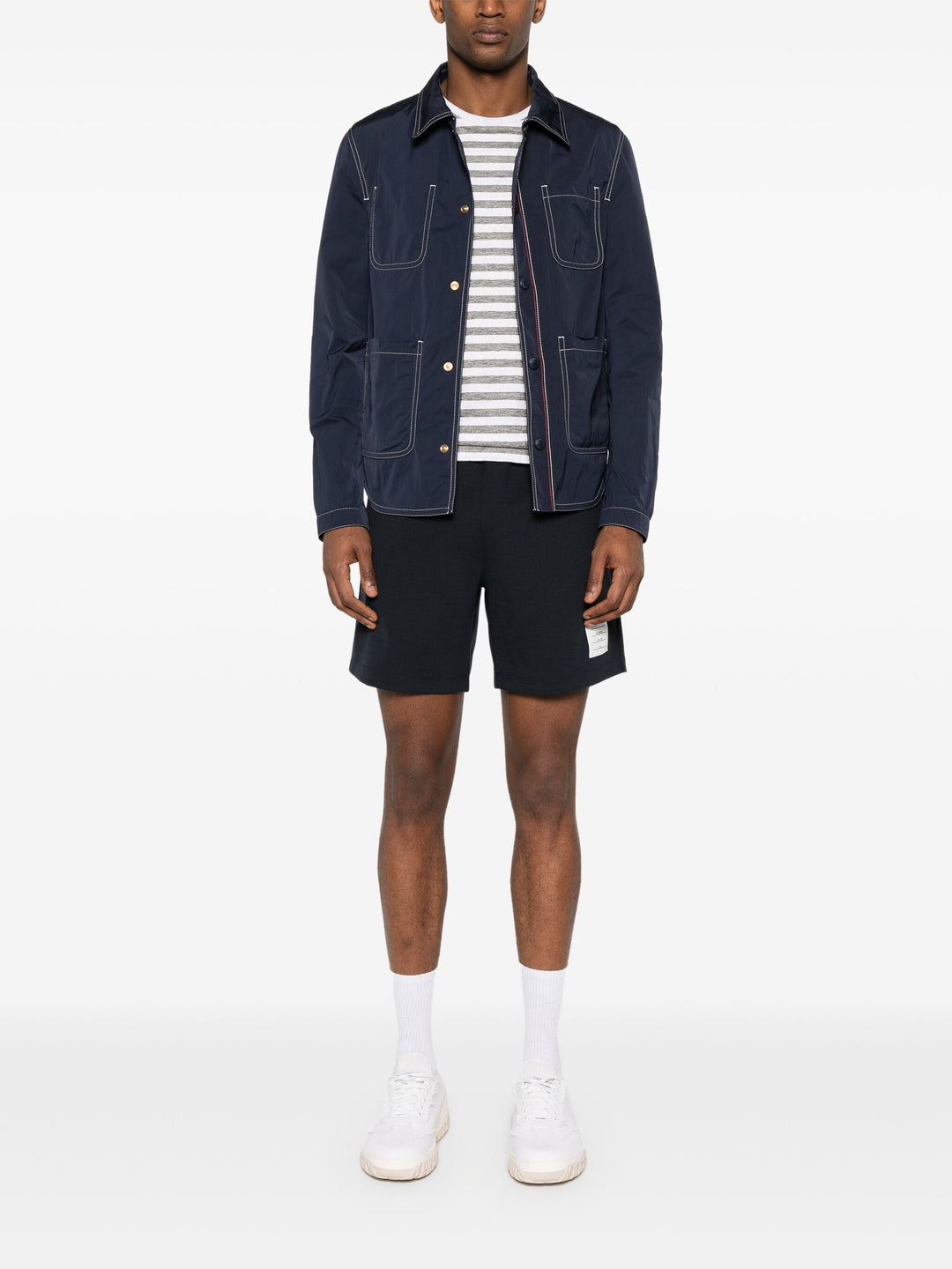 Linen Jersey Ringer Tee Men