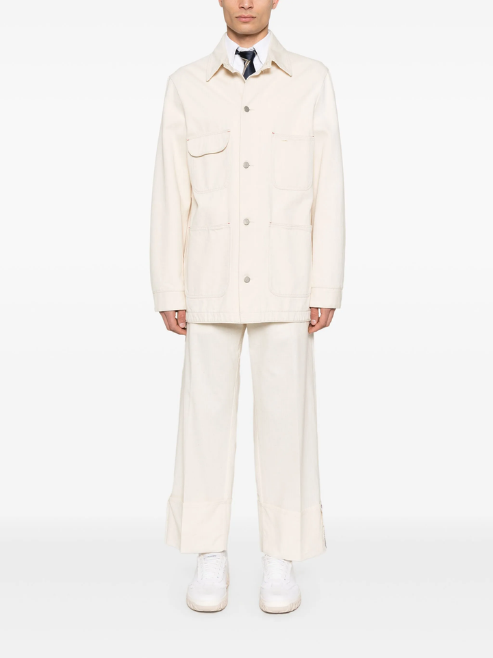 Unconstructed Straight Leg Pants