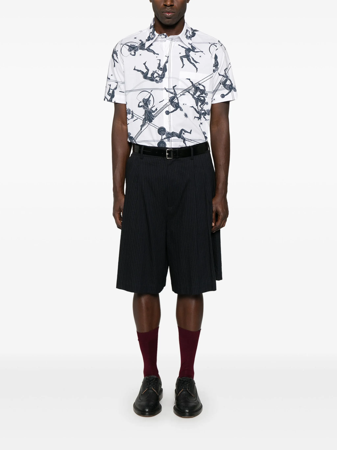 Straight Fit Button Down Shirt