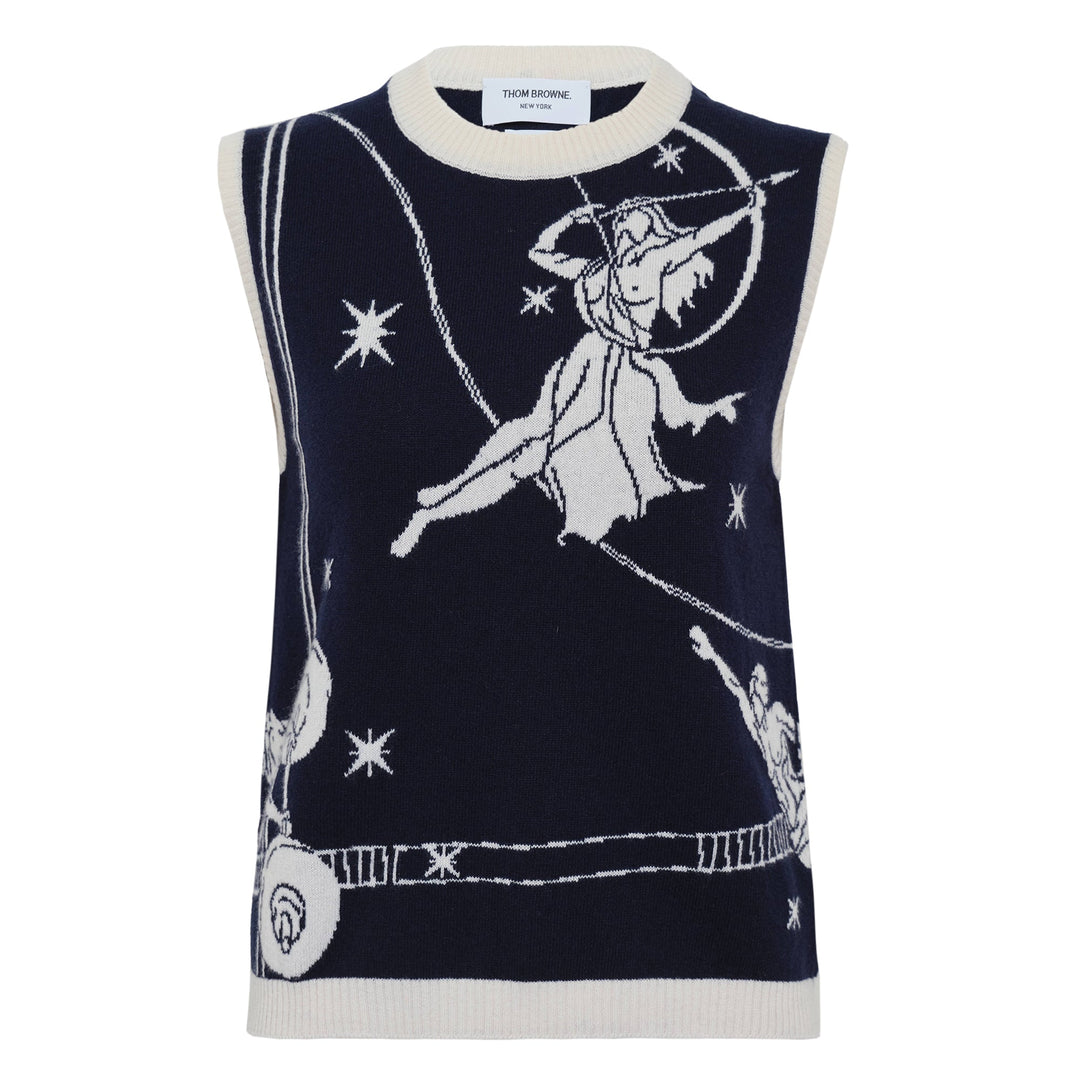 Olympic Constellation Jersey Knit Top Women