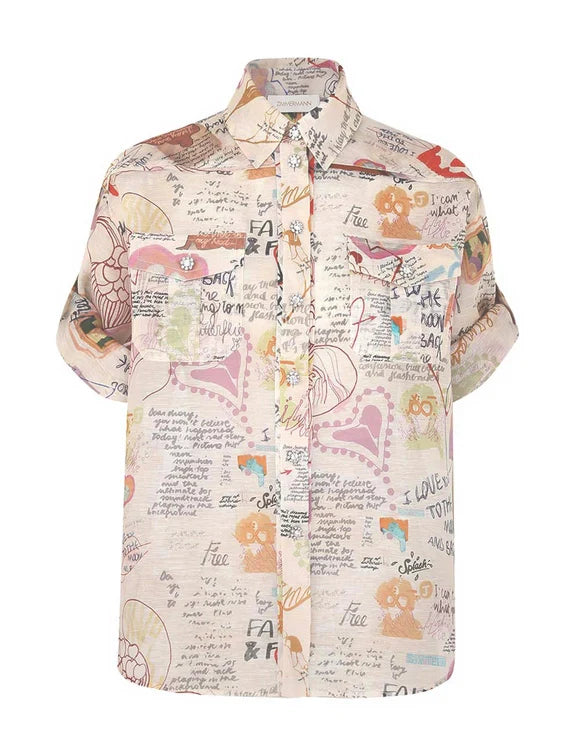 Crush Rolled Sleeve Shirt