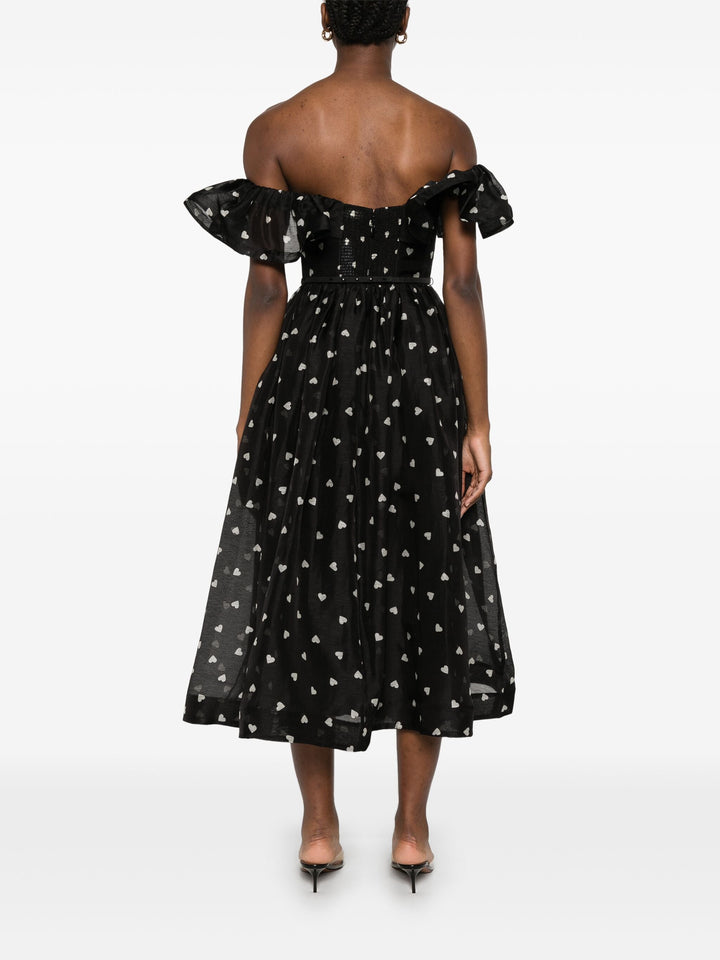 Crush Frilled  Midi Dress