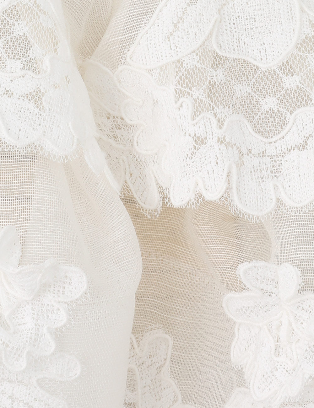 Crush Lace Motif Tiered Top