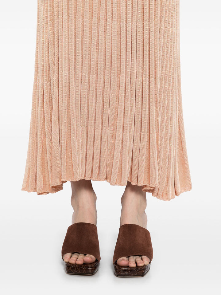 Pleated Midi Skirt