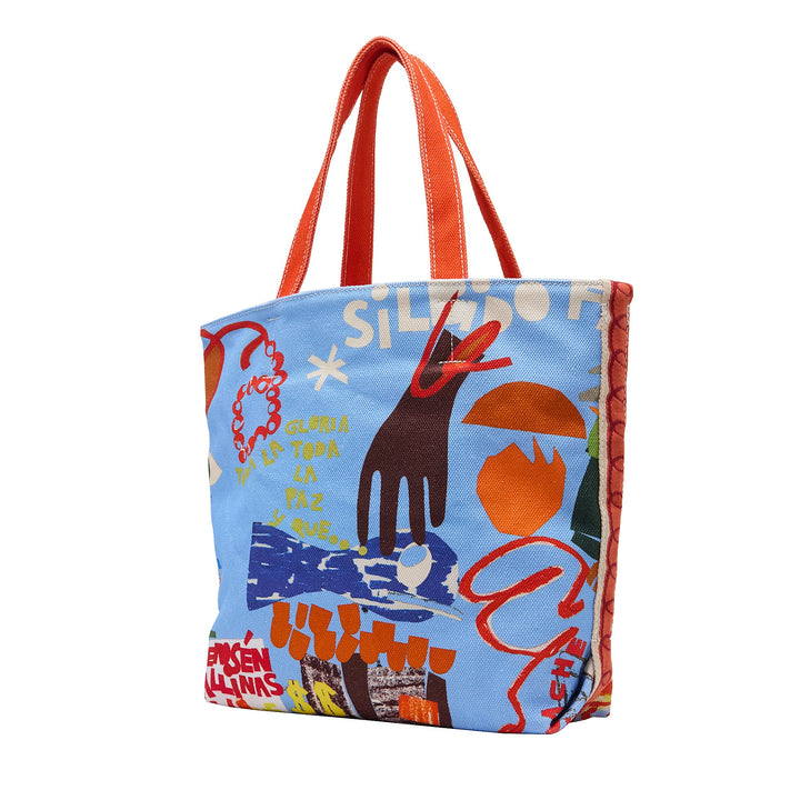 Nadia Spliced Shopper Tote