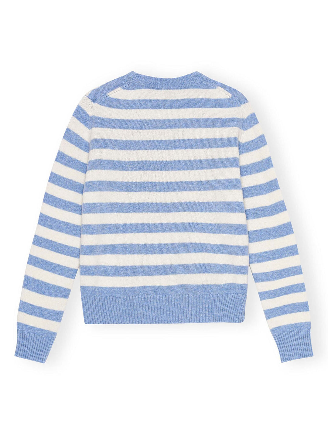 Striped Graphic Wool Mix Cat Jumper