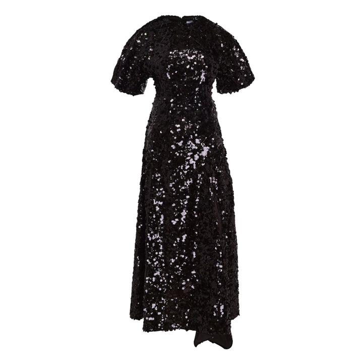 Velvet Sequins Long Dress