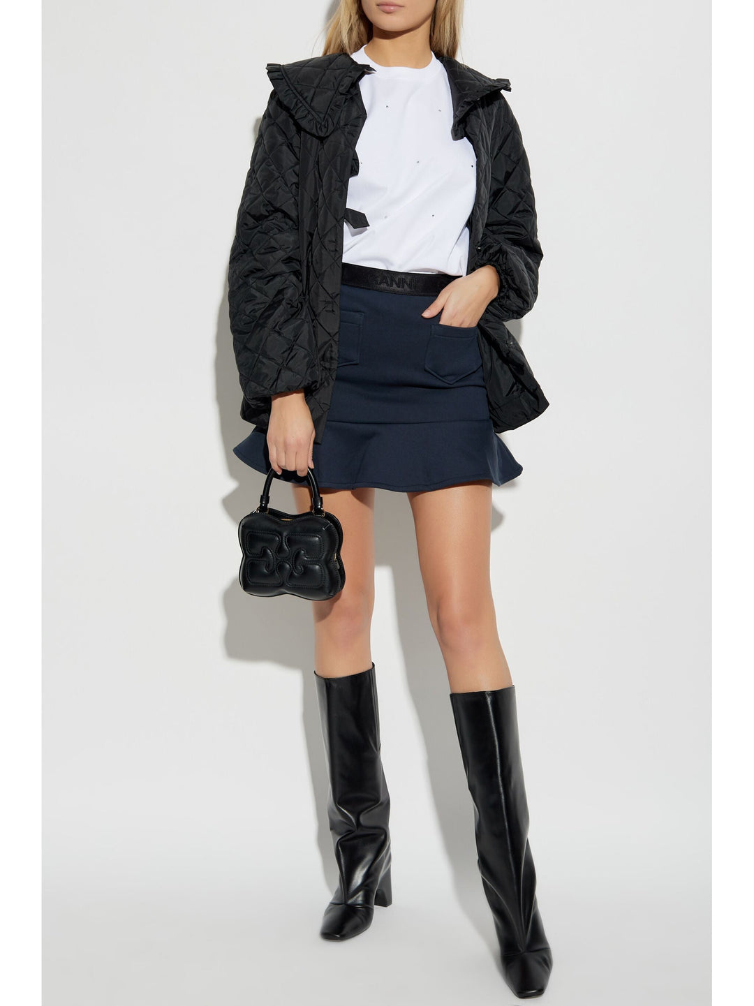 Heavy Cotton Drop Shoulder Rhinestone T-Shirt