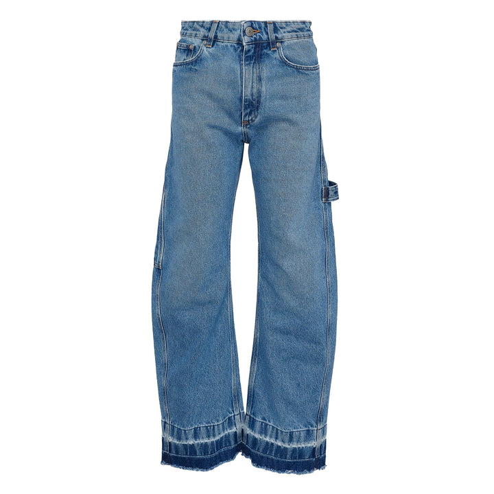 Vintage Wash Denim Banana Jeans