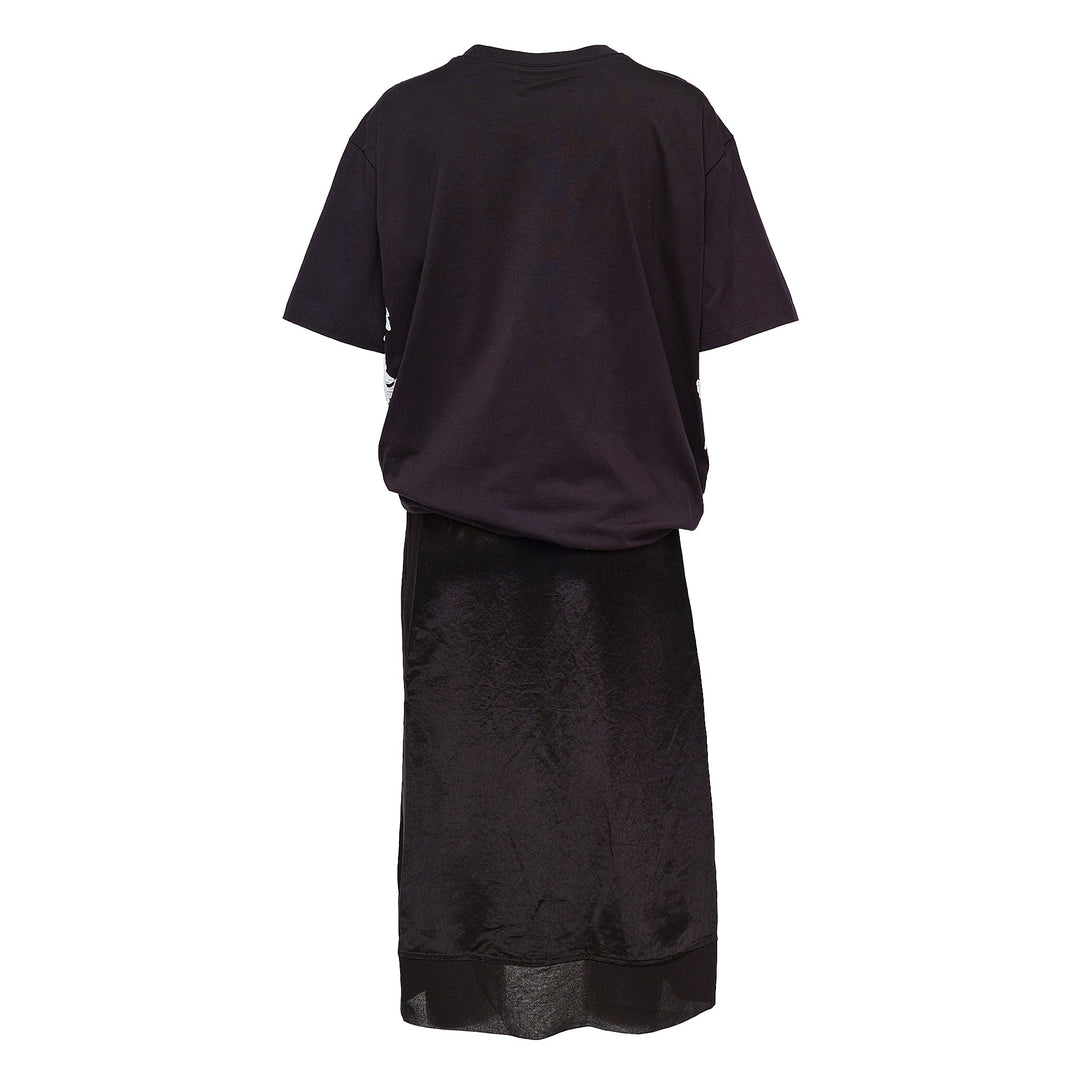 Draped T-Shirt Slip Combo Dress