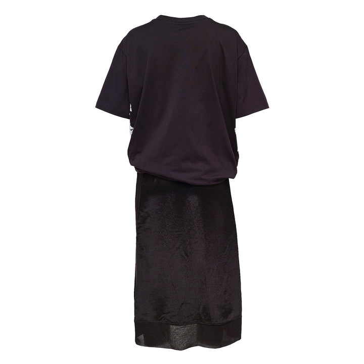 Draped T-Shirt Slip Combo Dress
