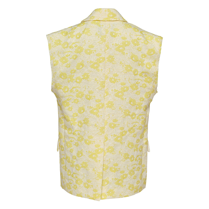 Floral Jacquard Vest