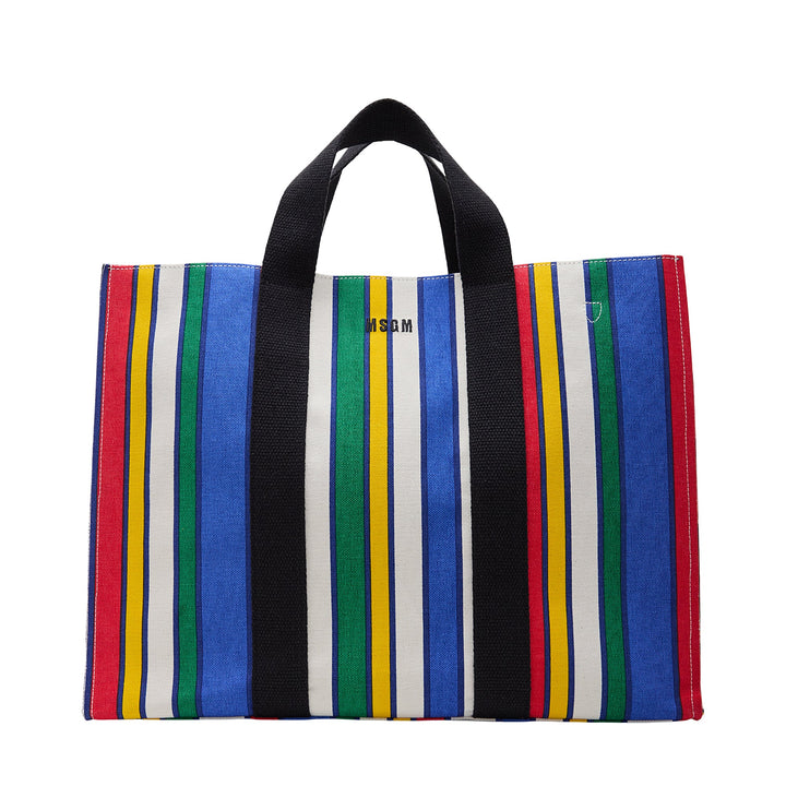 Stripe Canvas Shopping Tote