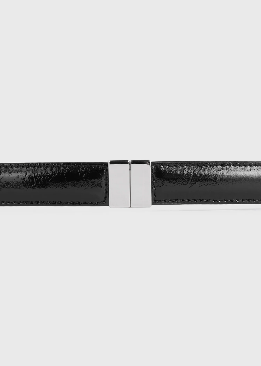 Slide Clasp Naplack Leather Belt