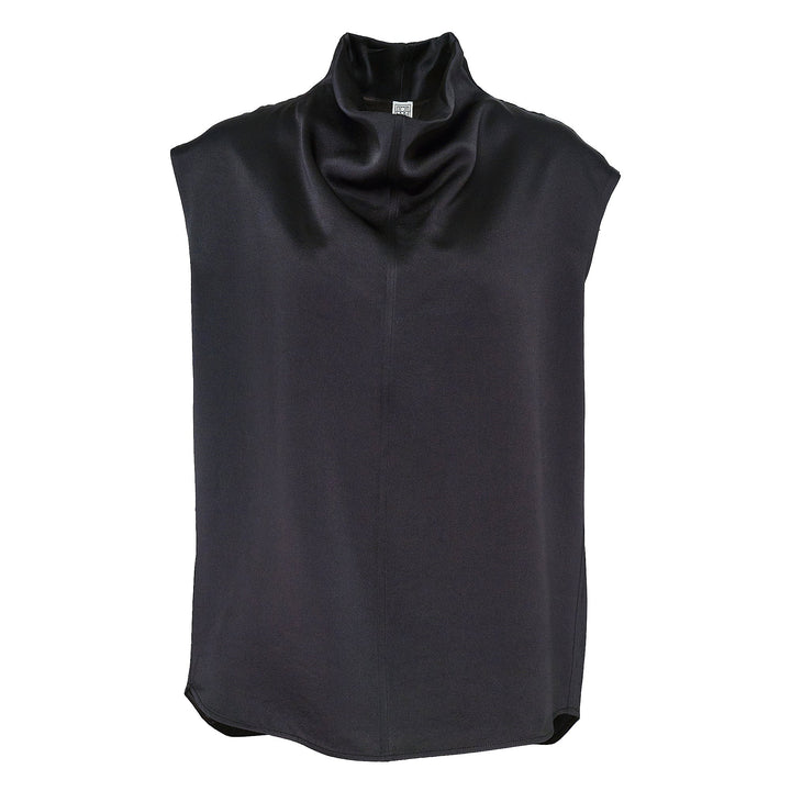 Sleeveless Funnel Neck Top