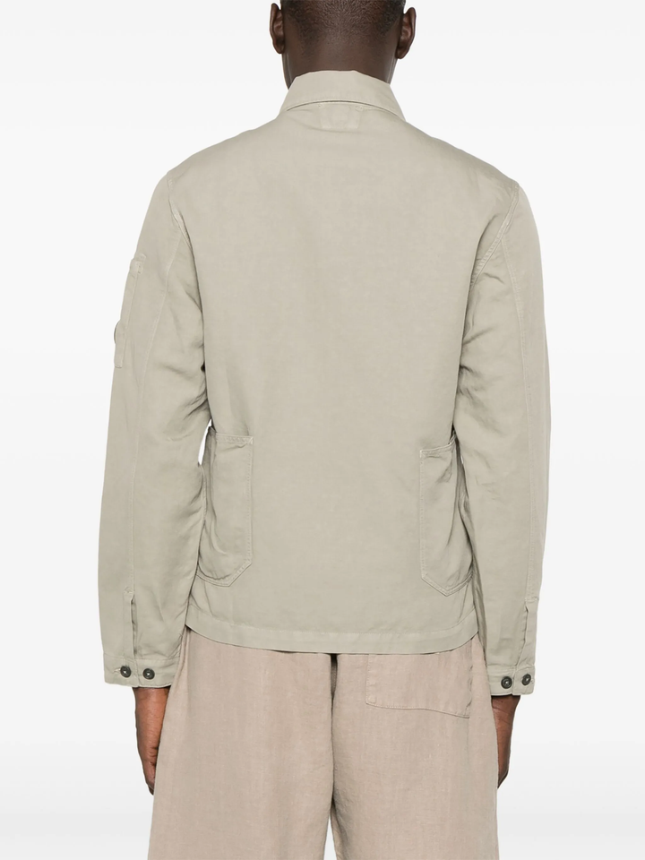 Cotton/Linen Lens Overshirt