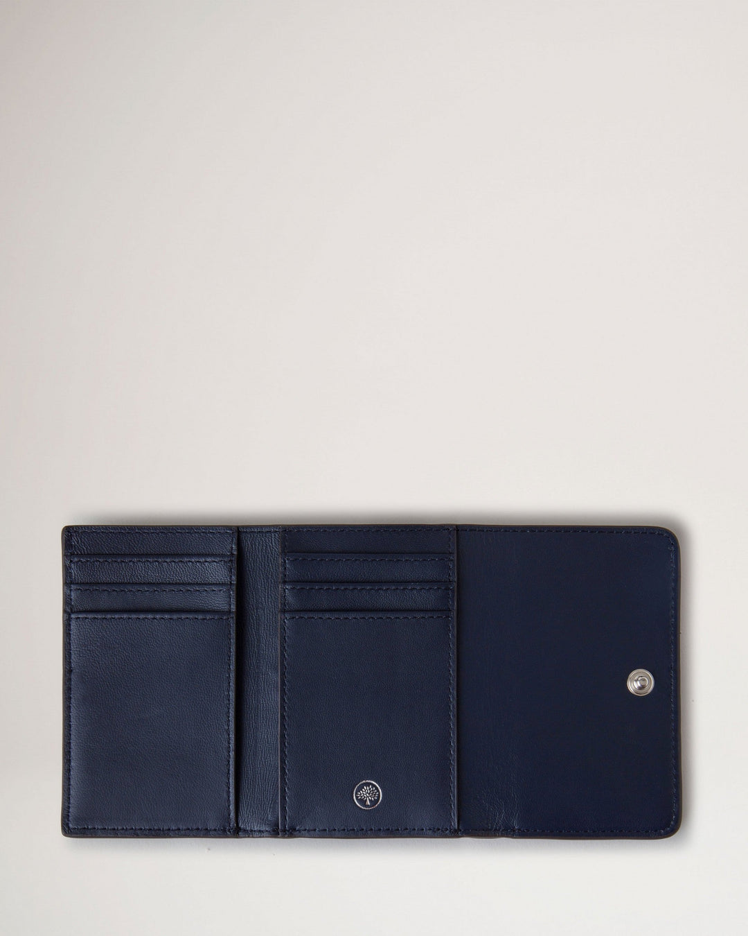 Continental Trifold Pale Grey Small Classic Grain