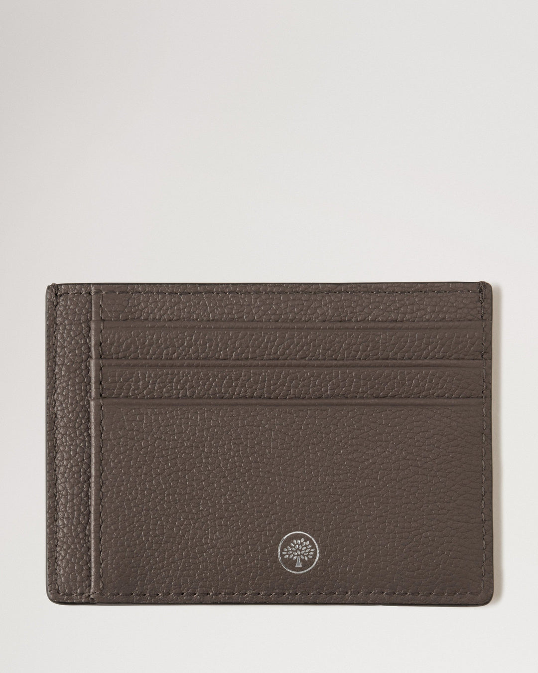 Farringdon Card Holder Taupe Brown Small Pebble Grain