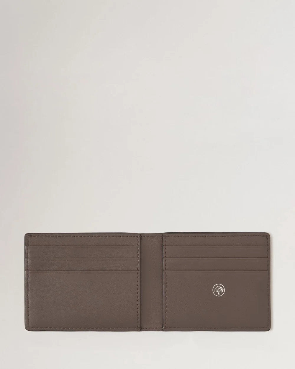 Farringdon Compact Bifold Wallet Taupe Brown Small Pebble Grain
