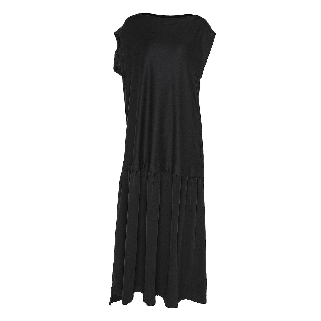 Crepe De Chine Cloth French Sleeve Dress