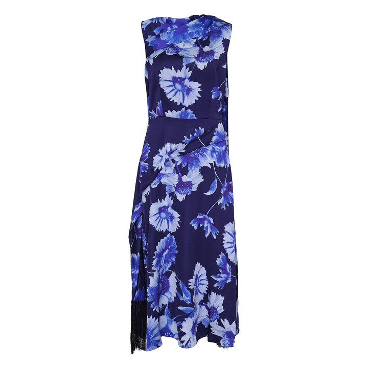 Draped Midi Cocktail Dress