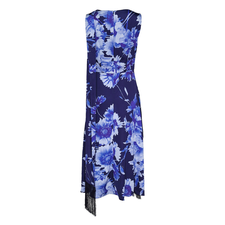 Draped Midi Cocktail Dress