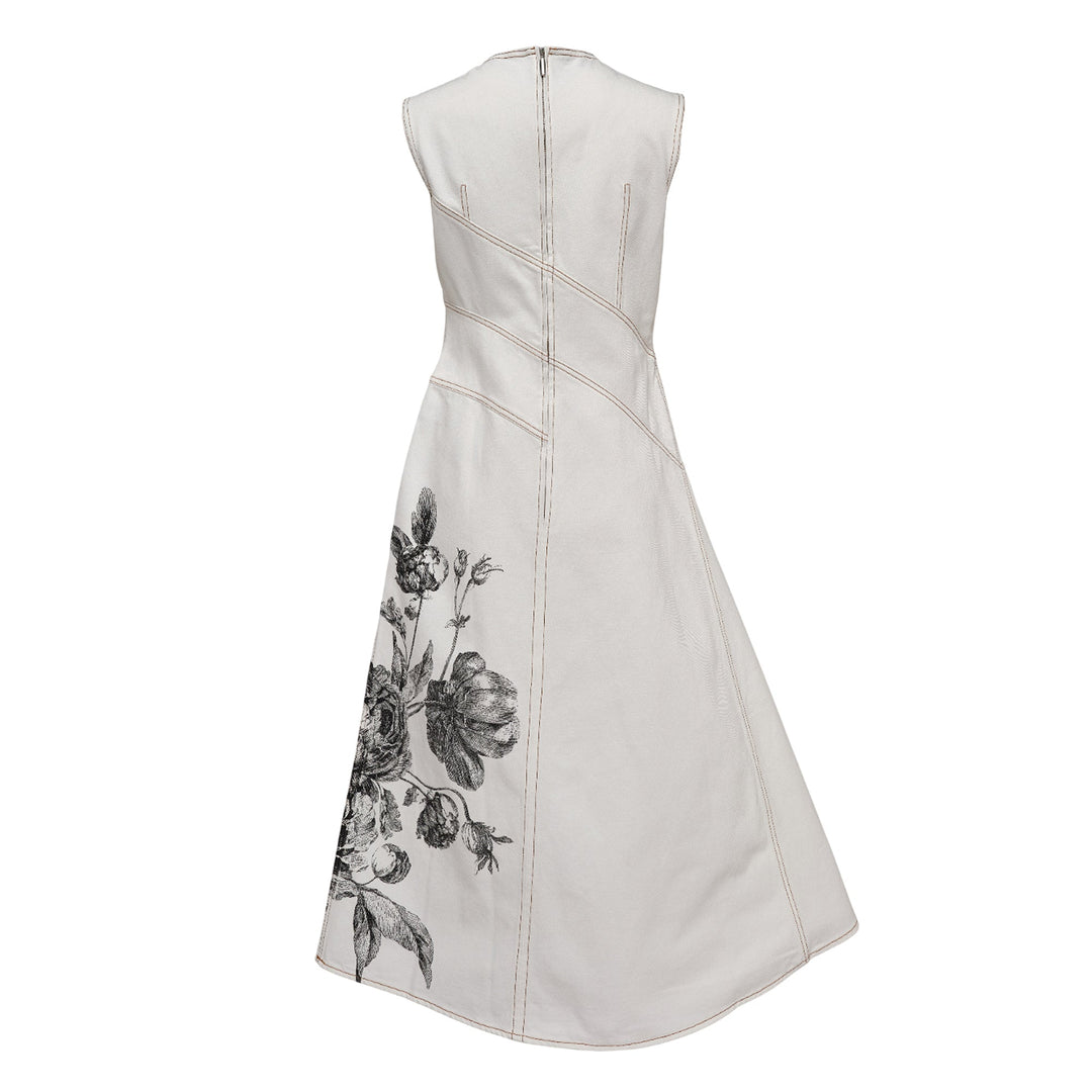 Sleeveless Midi Dress Denim