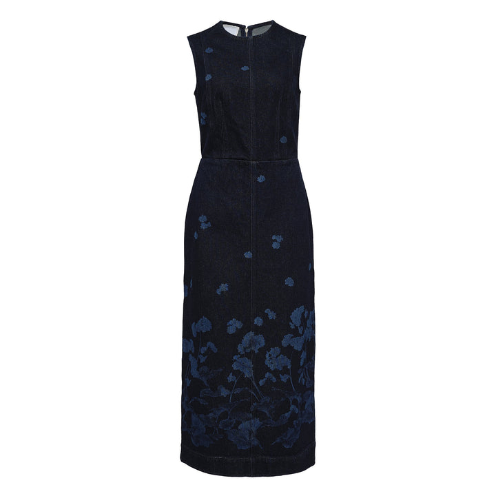 Sleeveless Midi Dress Denim