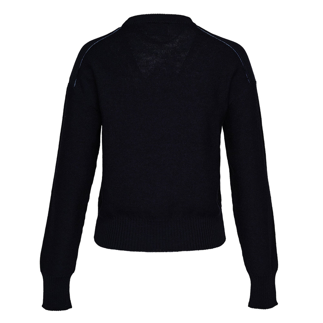 Cropped Jumper Merino Wool Intarsia
