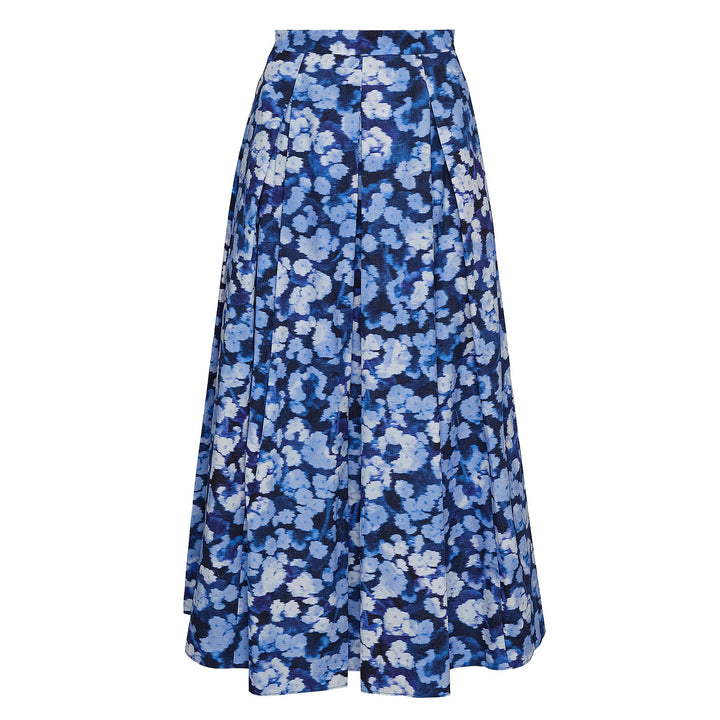 Pleated Midi Skirt Heavy Cotton