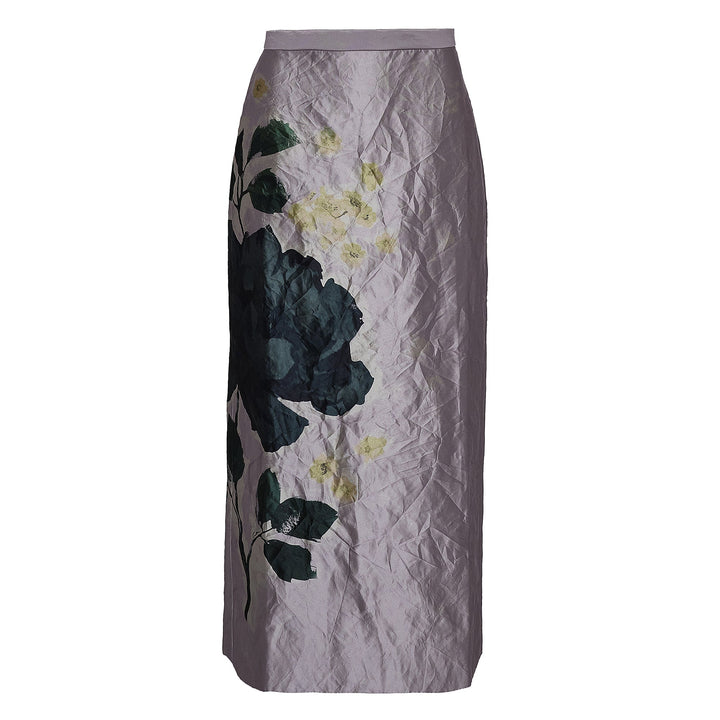 Pencil Midi Skirt Textured