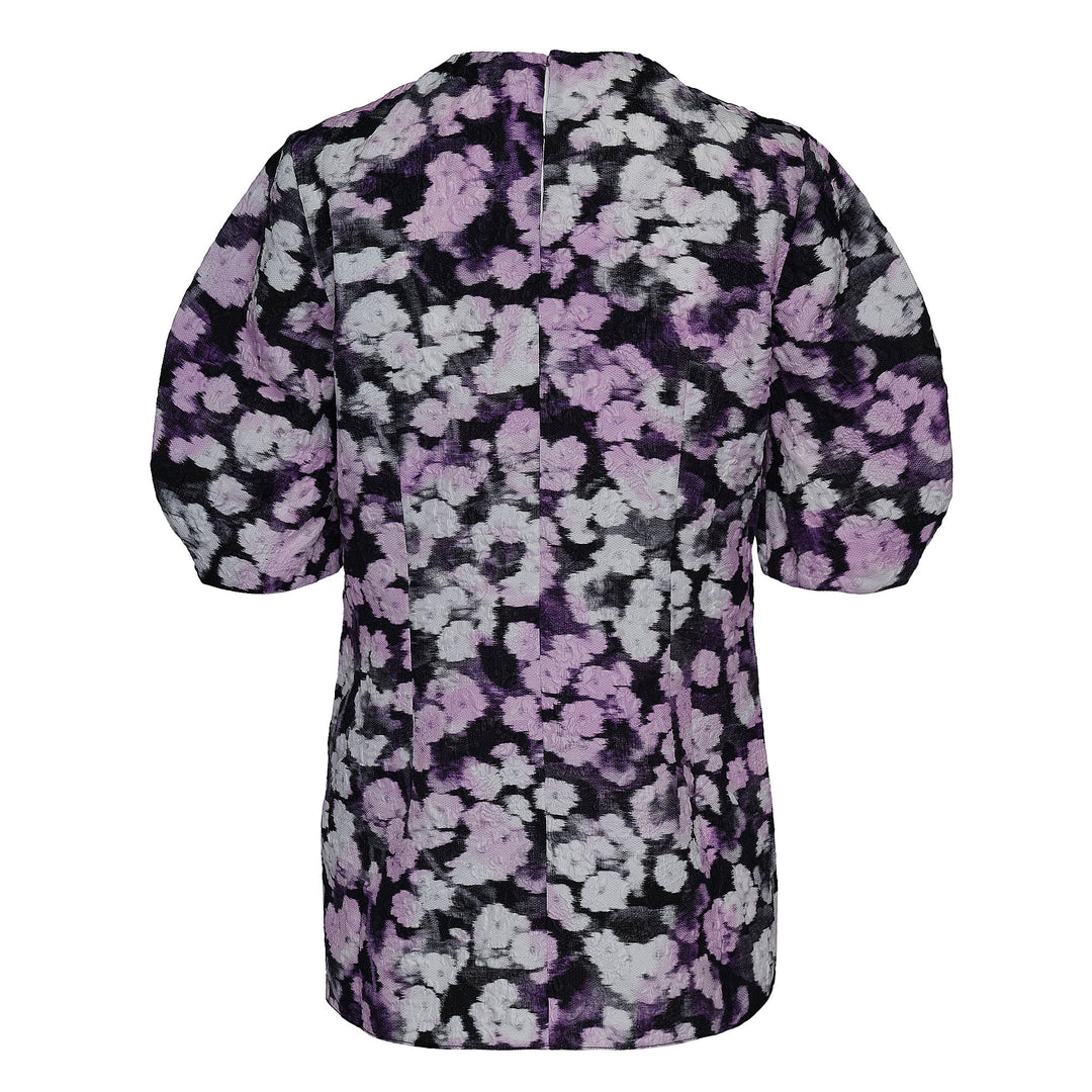 Short Sleeve Top Matelasse