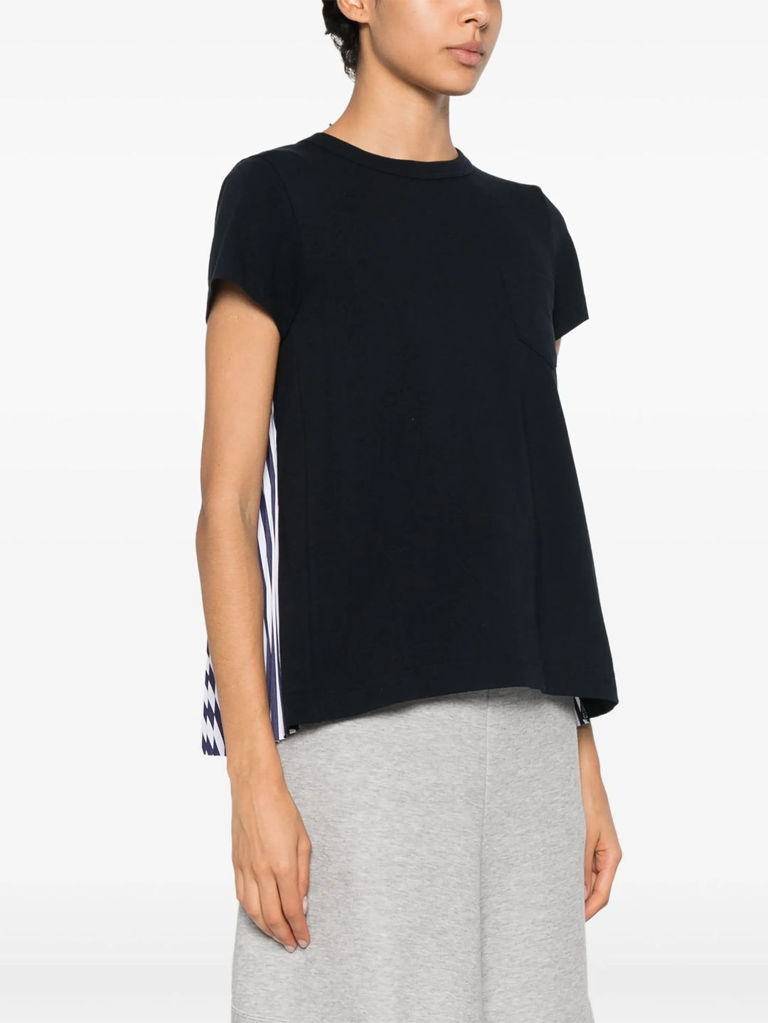 Cotton Poplin x Cotton Jersey T-Shirt