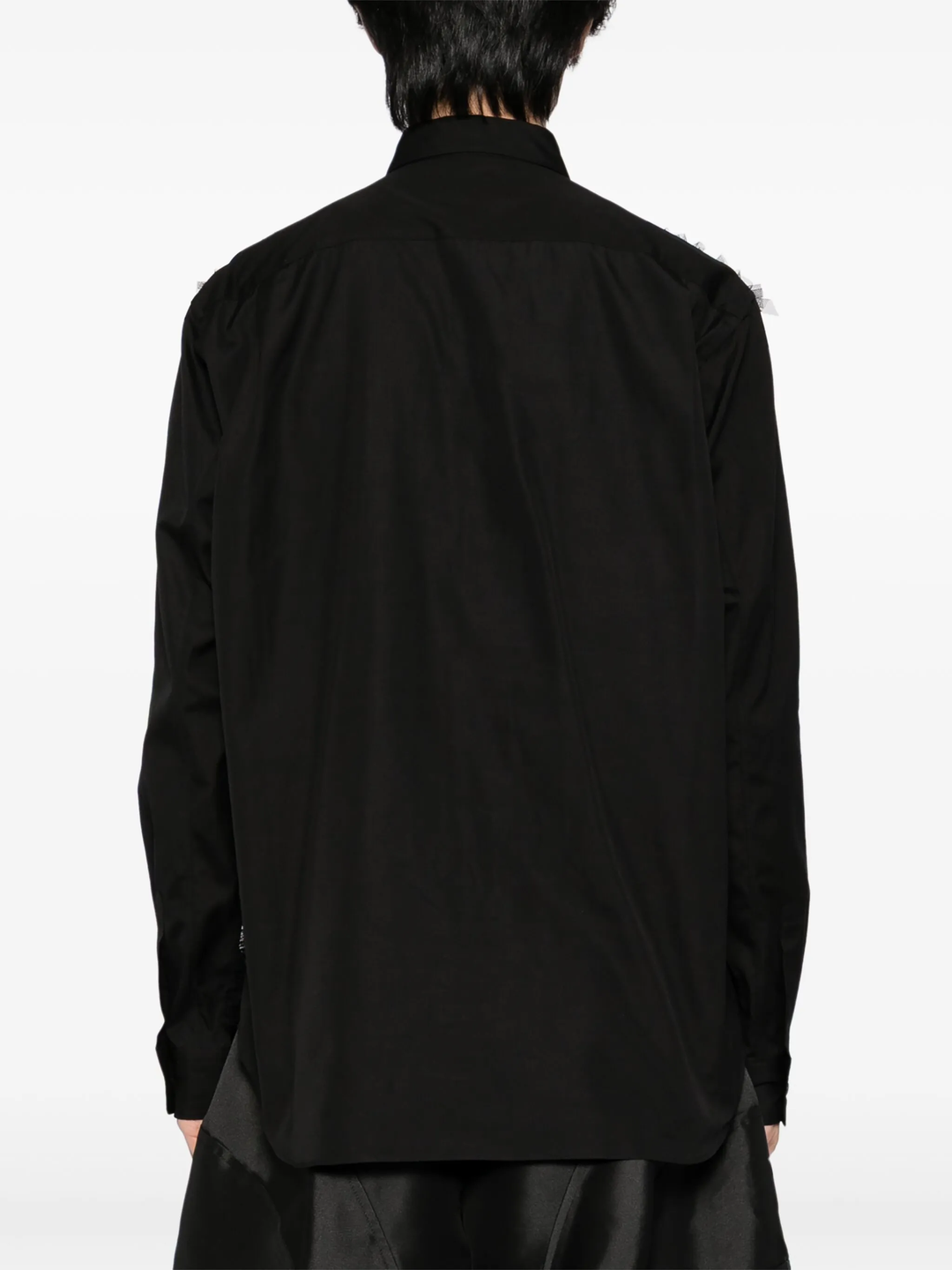 Cotton Broad X Nylon Tulle Shirt