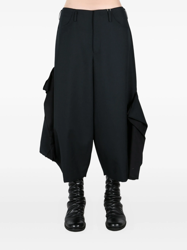 Wool Polyester Serge X Cotton Pants