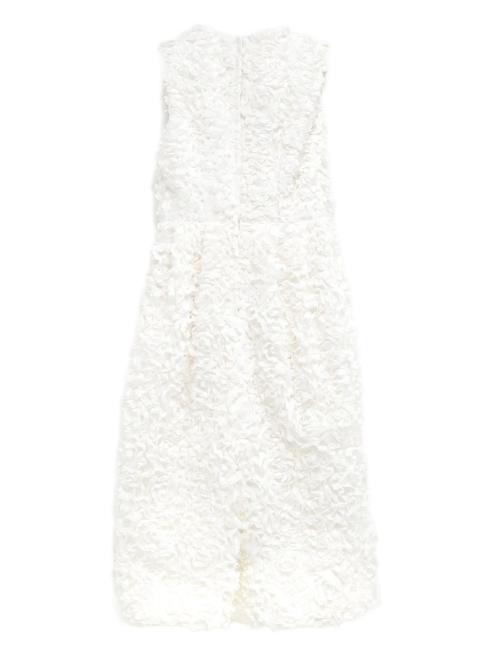 Polyester Tulle Flower Tape Knit Dress