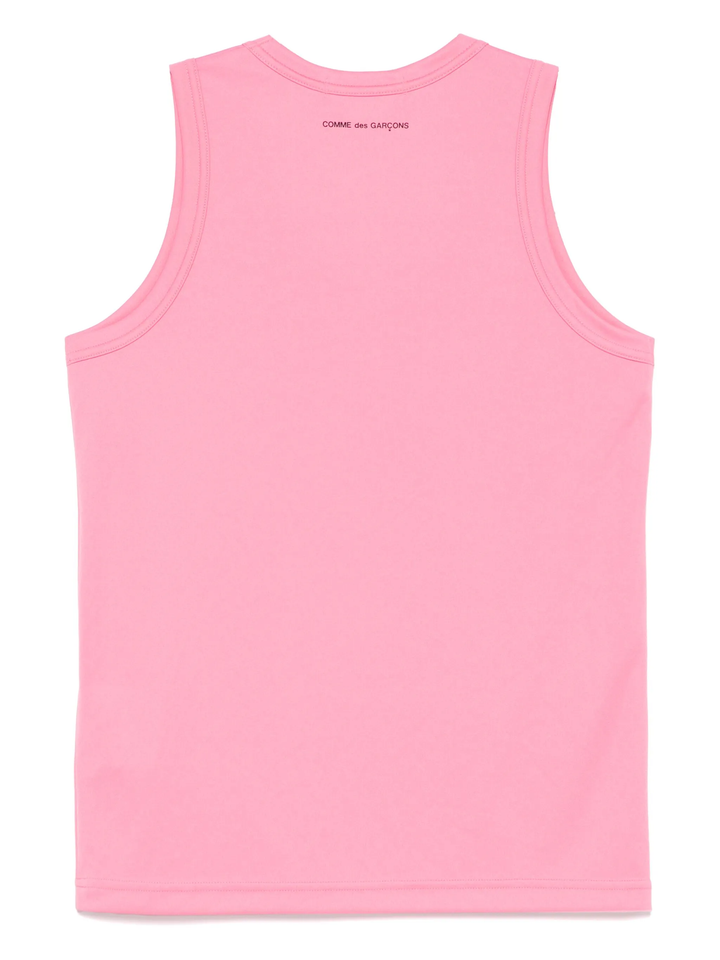 Polyester Smooth Back Logo Tank Top