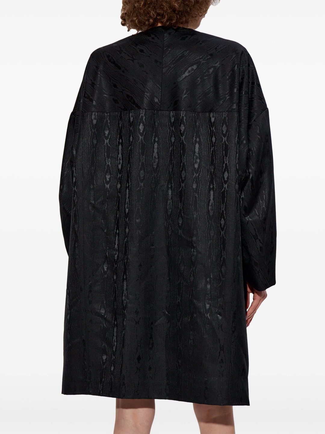 Wool/Silk Moire Pattern Coat