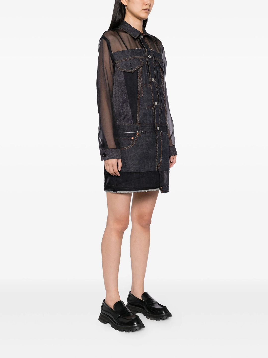 Denim Mix Dress