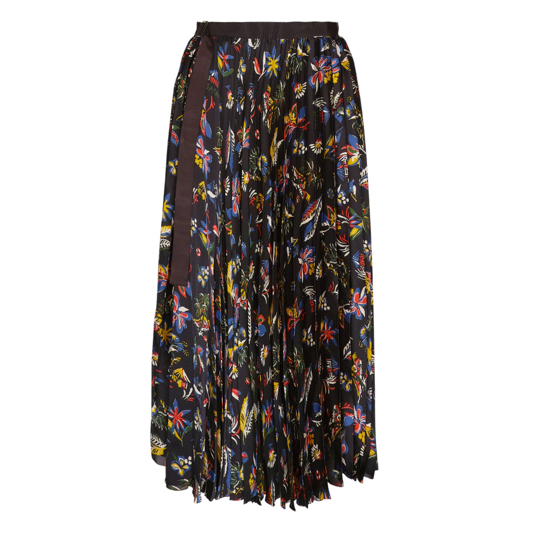 Car Race Tropical Print Skirt