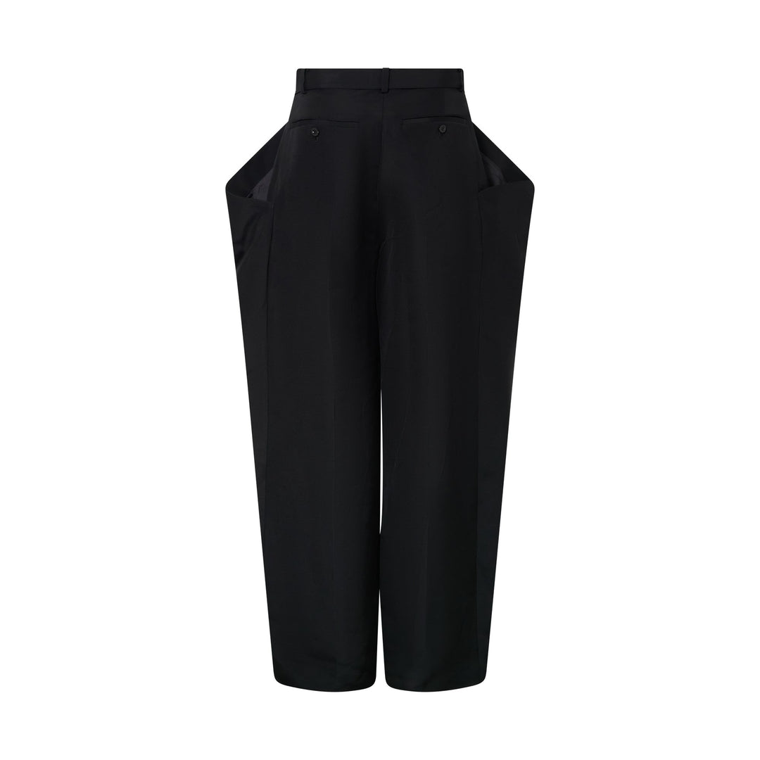Double-Faced Silk Cotton Pants
