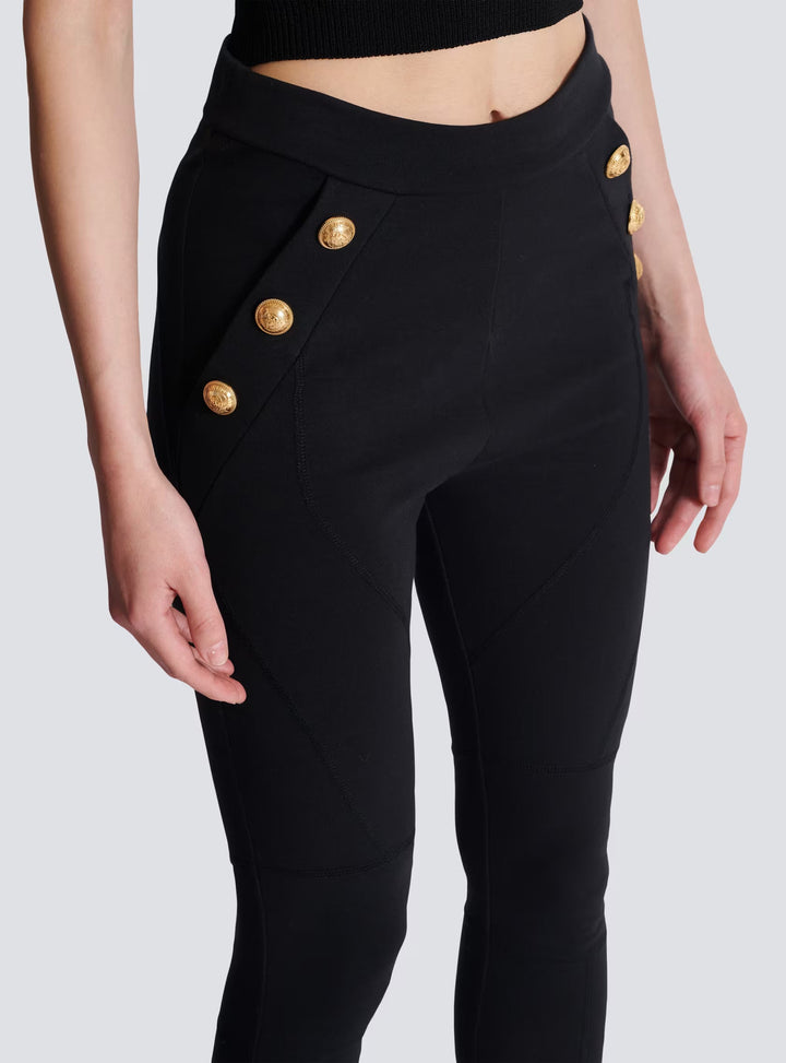 6 Buttons Jersey Leggings